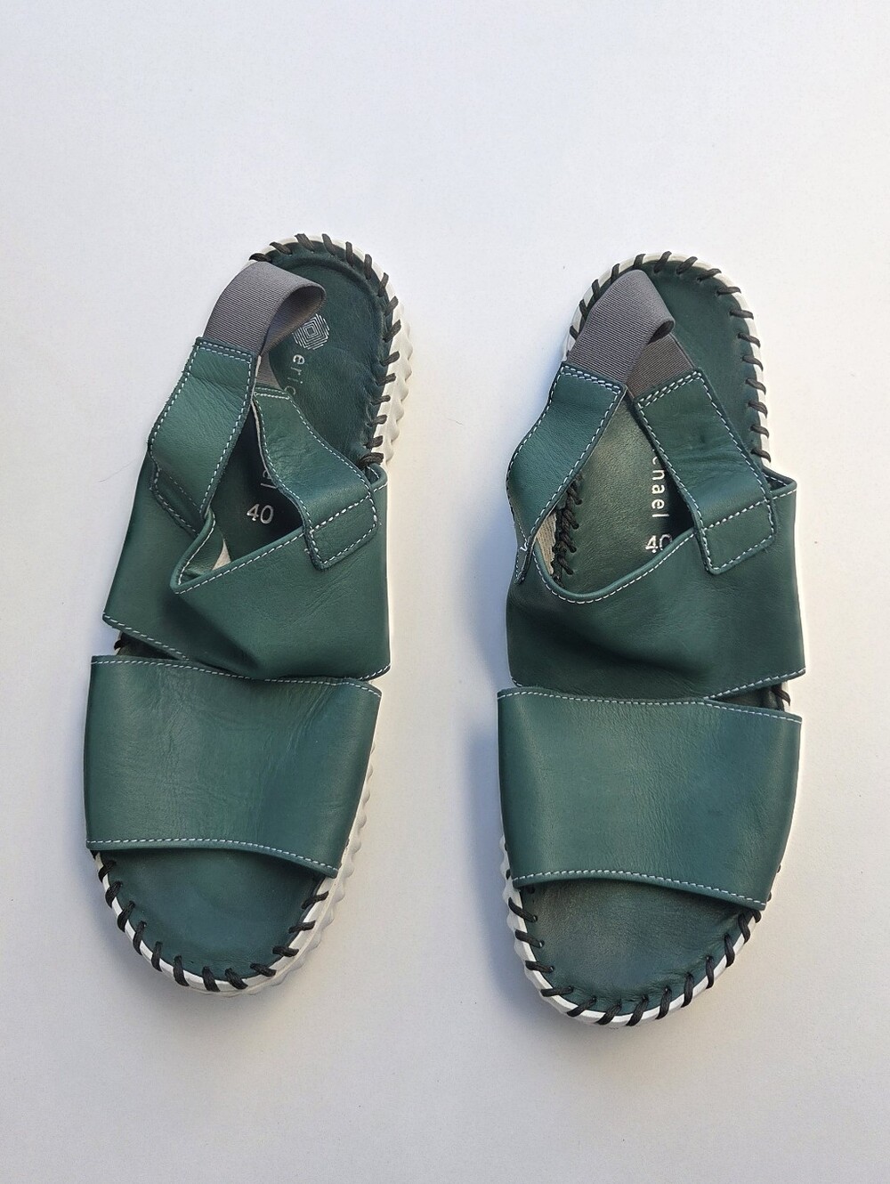 Eric Michael Sola Sandals In Green Size 40